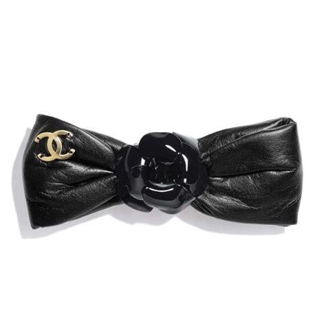 chanel tie necklace|chanel bow tie for hair.